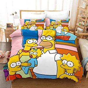 sábanas de los simpsons edredón de los simpsons colcha de los Simpsons, comprar juego de sábanas y fundas nórdicas de los simpsons para tu cama y habitación