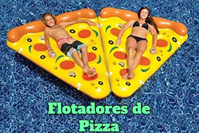 comprar flotadores de pizza baratos de calidad, flotadores de pizza parra playa o piscina en verano